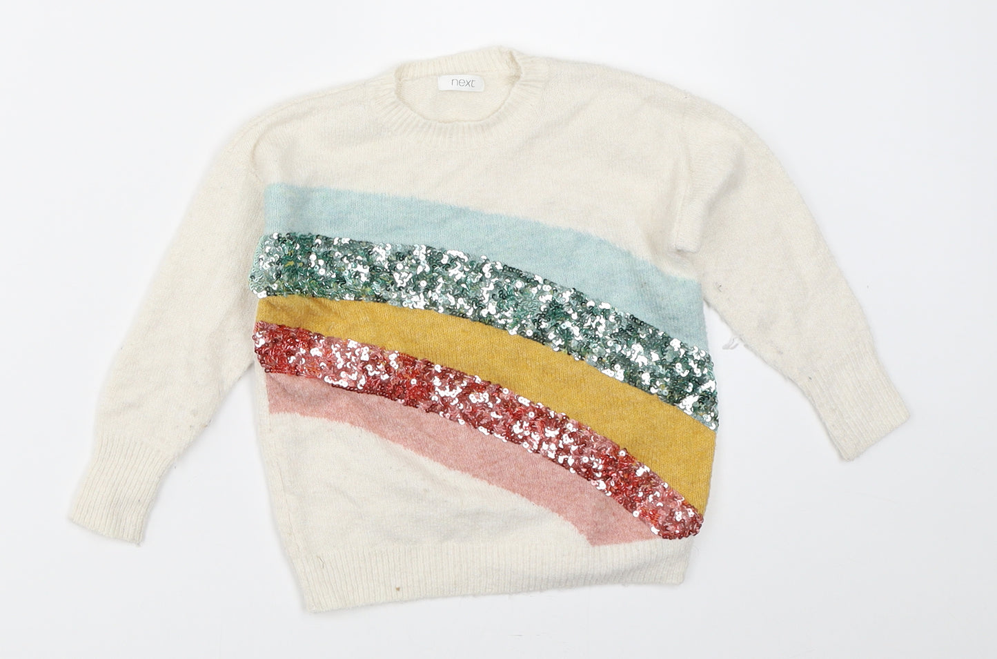 NEXT Girls Ivory   Pullover Jumper Size 3 Years