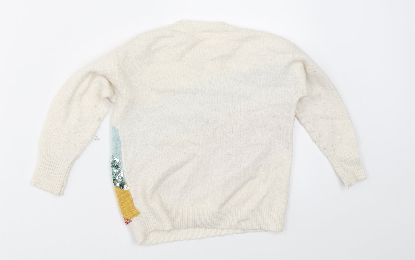 NEXT Girls Ivory   Pullover Jumper Size 3 Years