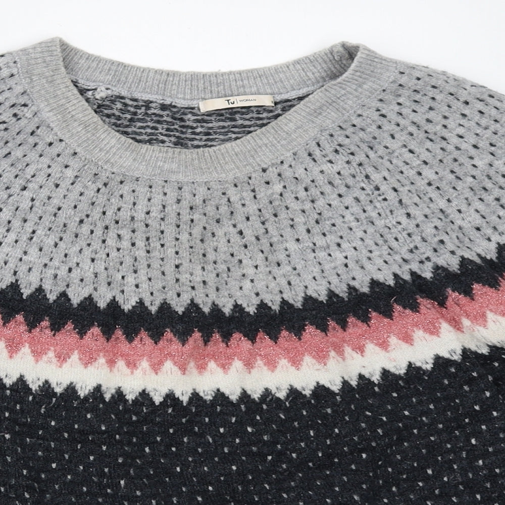TU Womens Grey   Pullover Jumper Size 16
