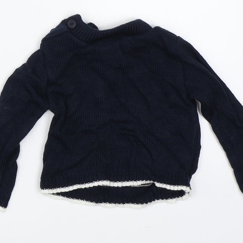 Aardvark Baby Blue   Pullover Jumper Size 0-3 Months  - Christmas jumper