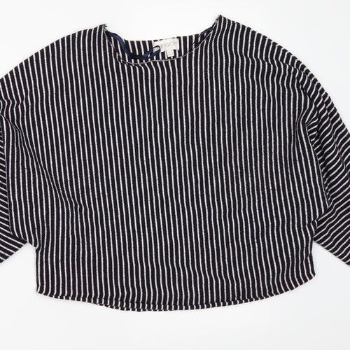 Apricot Womens Blue Striped  Pullover Jumper Size 12