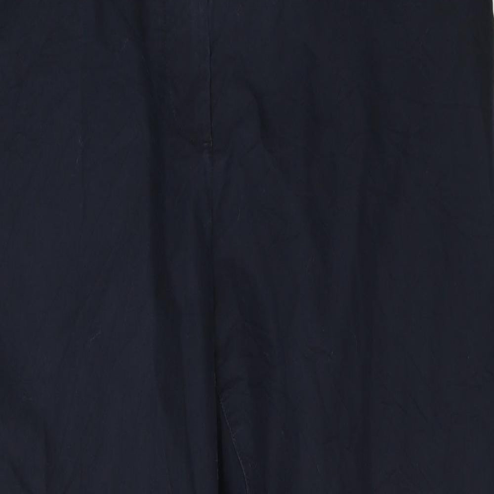 Marks and Spencer Womens Blue   Chino Trousers Size 16 L27 in