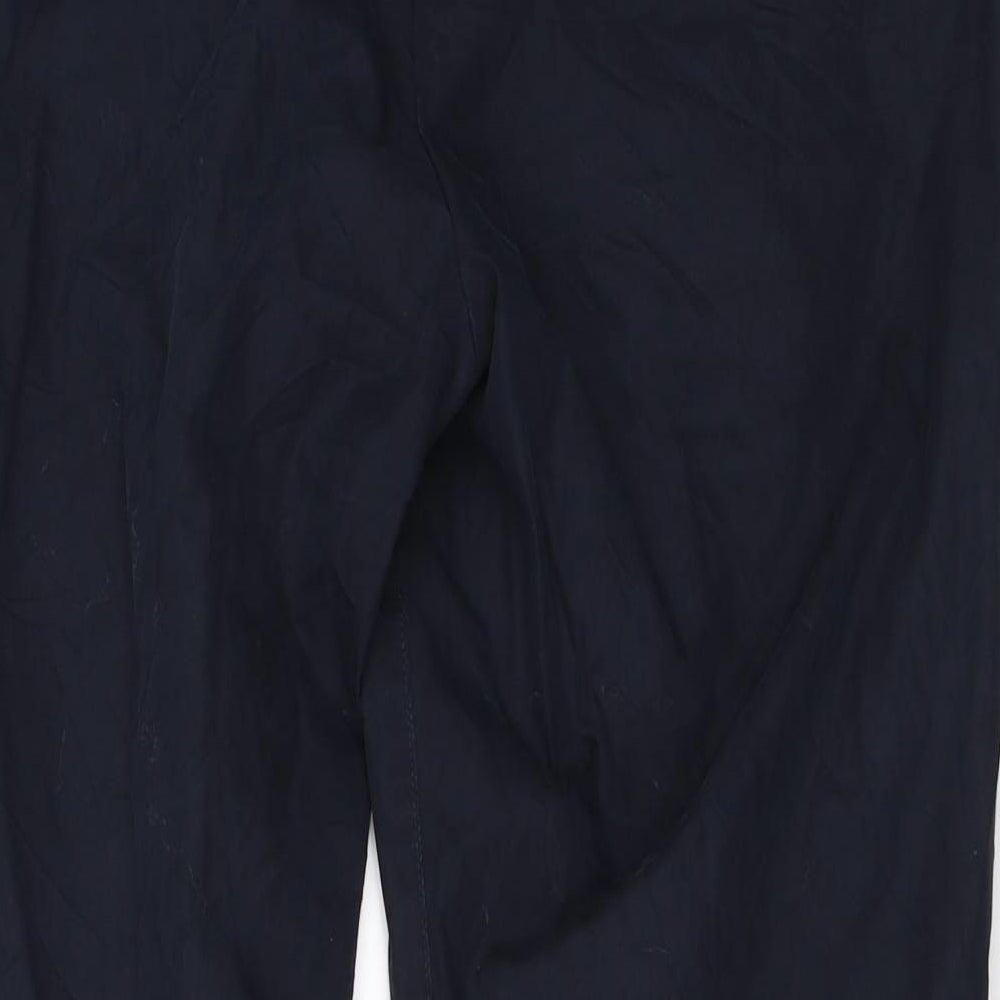 Marks and Spencer Womens Blue   Chino Trousers Size 16 L27 in