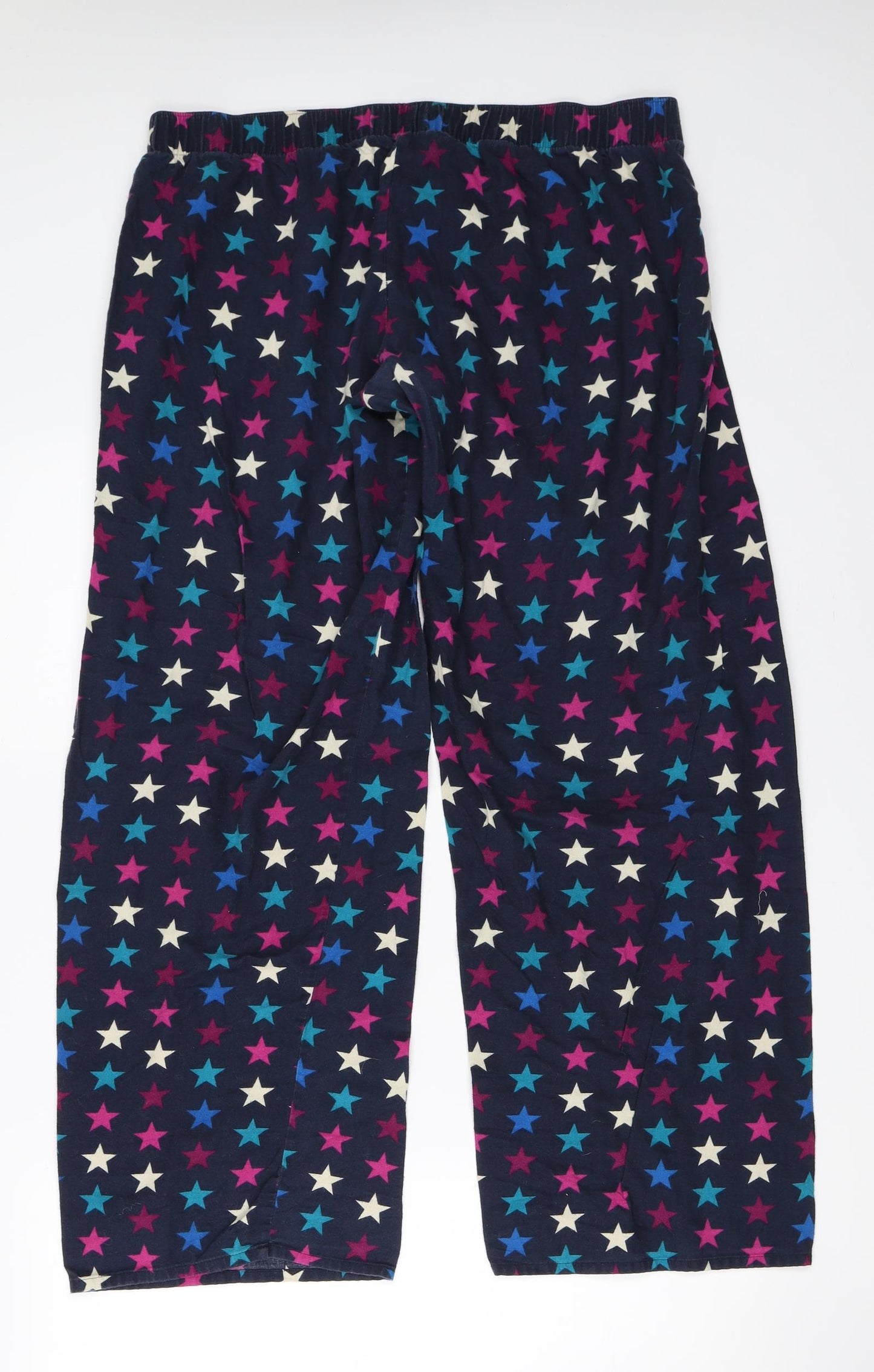 Marks and Spencer Womens Blue Solid  Top Pyjama Pants Size 16