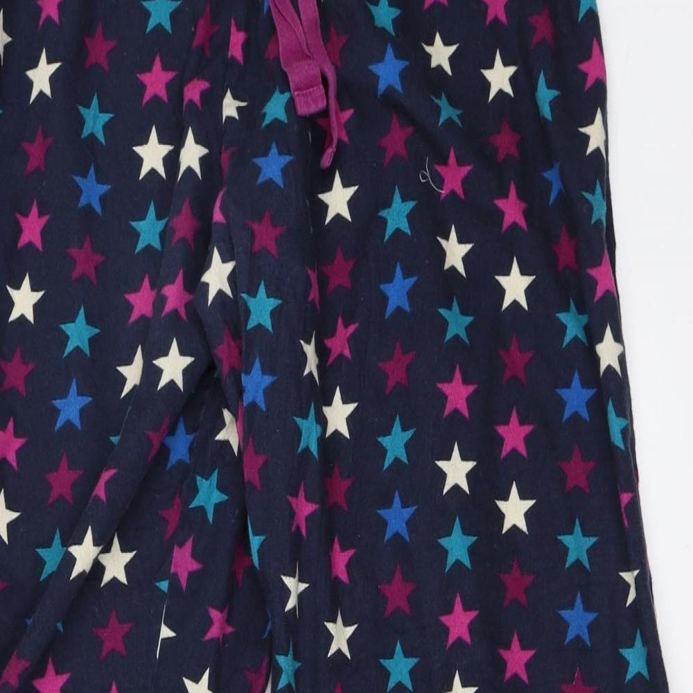 Marks and Spencer Womens Blue Solid  Top Pyjama Pants Size 16