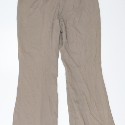 Marks and Spencer Womens Beige   Trousers  Size 14 L28 in