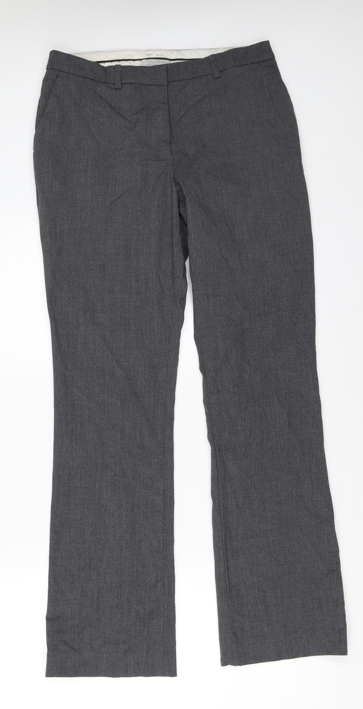 H&M Womens Grey Trousers Size 38 L30 in