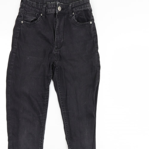 Bershka Womens Black  Denim Skinny Jeans Size 6 L29 in