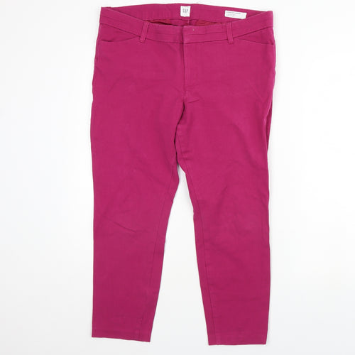 Gap Womens Pink  Denim Cropped Jeans Size 46 L24 in