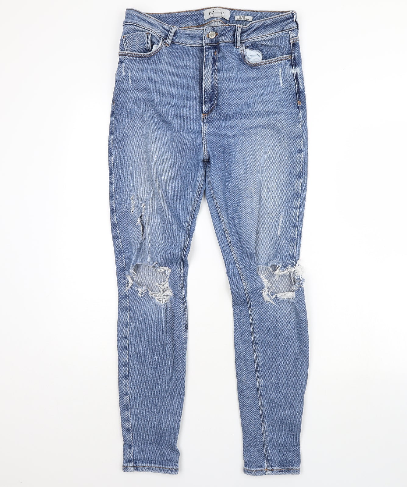 New Look Womens Blue  Denim Skinny Jeans Size 14 L29 in