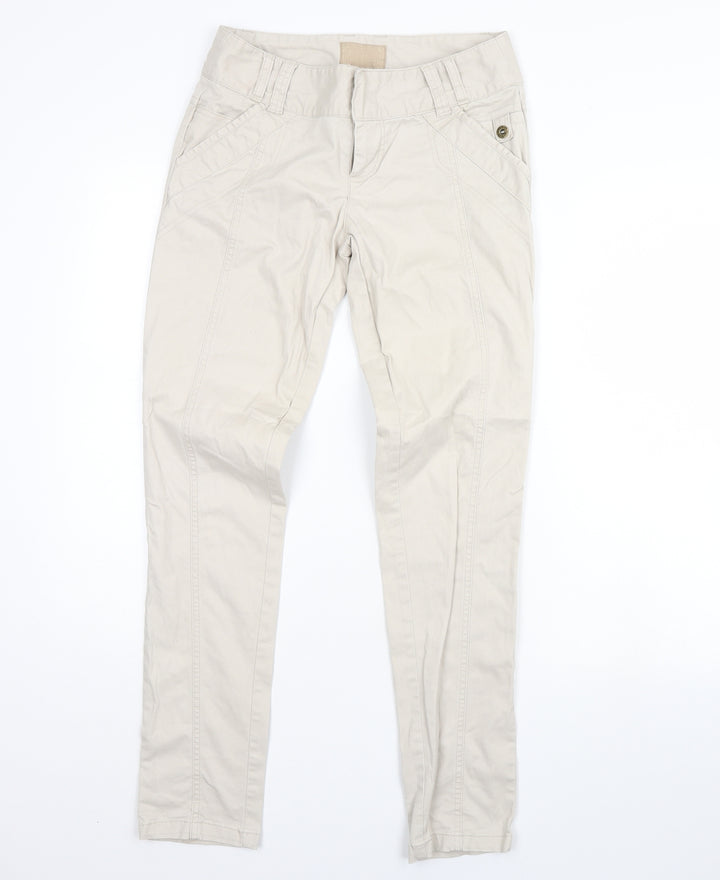 Red Herring Womens Beige Trousers Size 8 L30 in