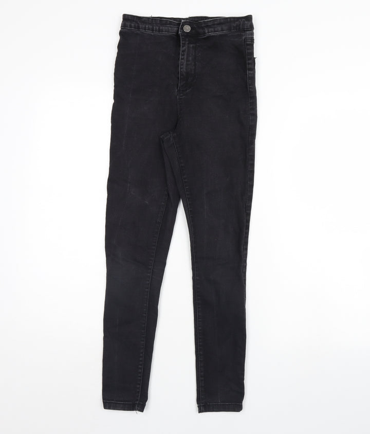 Denim & Co. Womens Black  Denim Skinny Jeans Size 10 L28 in