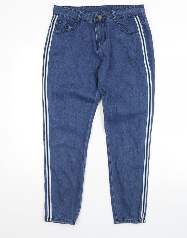 Preworn Womens Blue Denim Straight Jeans Size XL L28 in