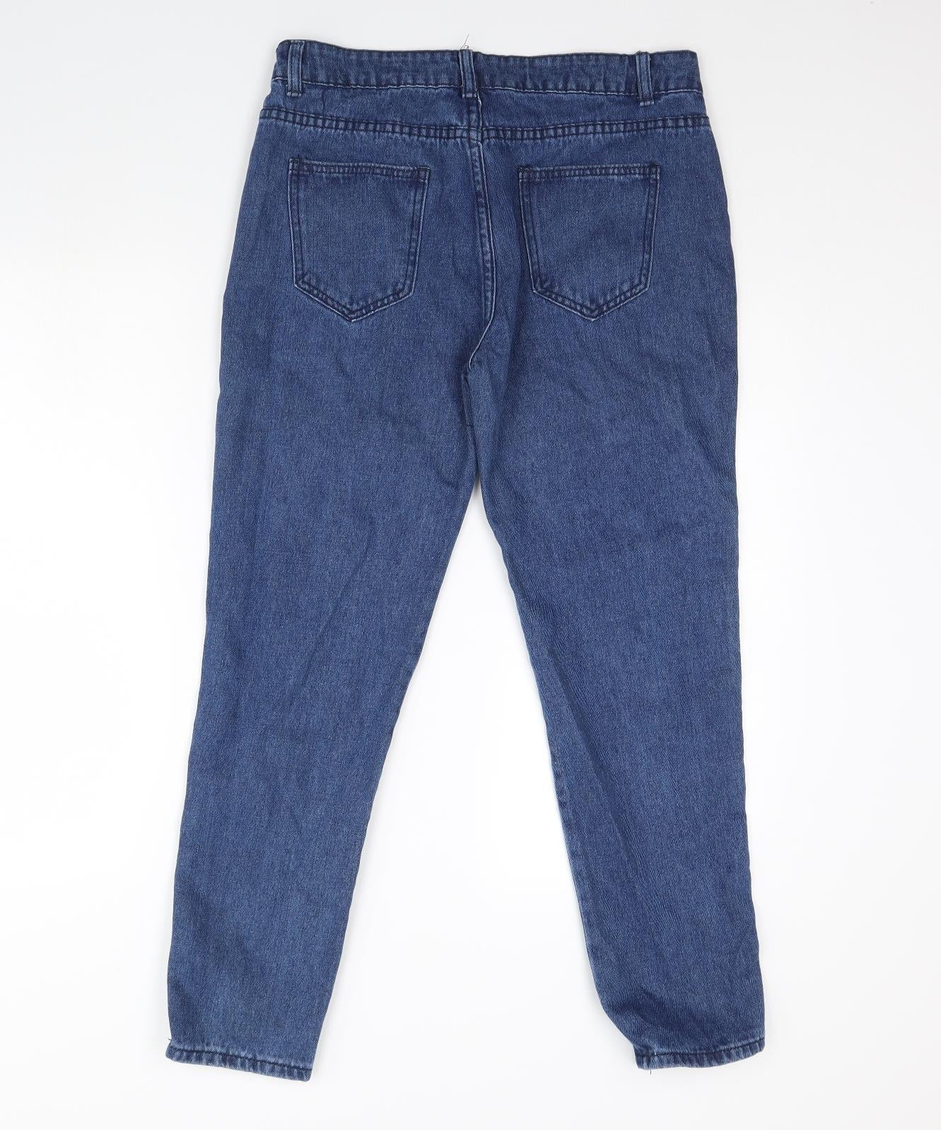 Preworn Womens Blue  Denim Straight Jeans Size XL L28 in