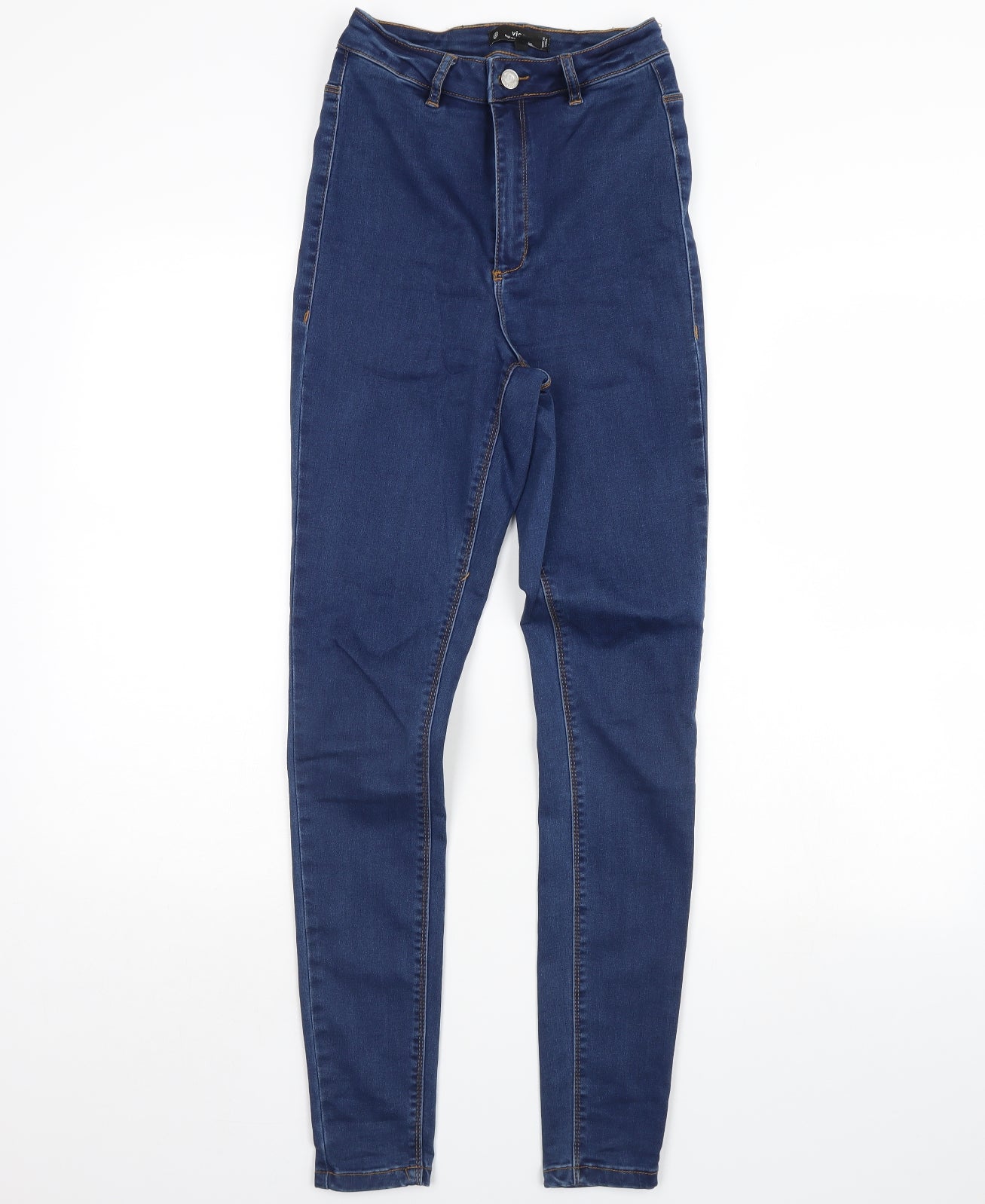 Missguided Womens Blue  Denim Skinny Jeans Size 10 L29 in