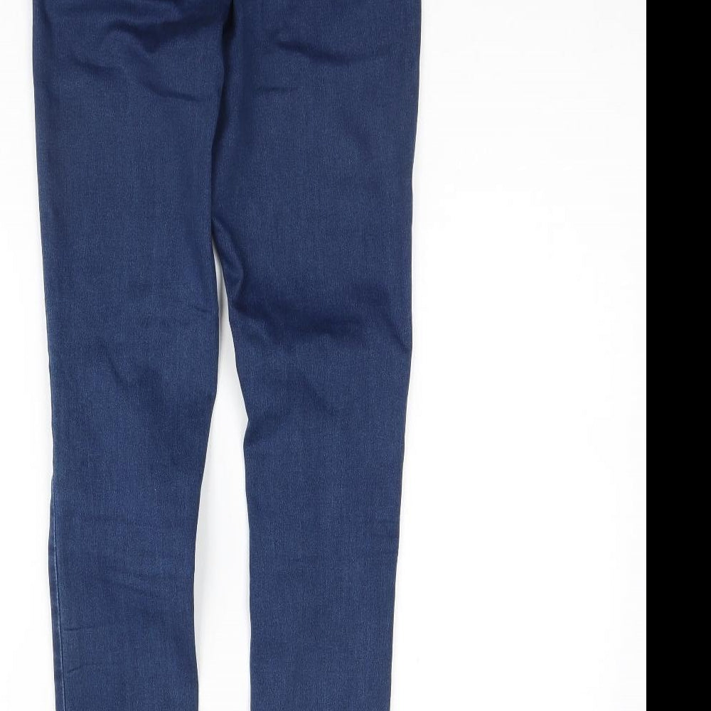 Missguided Womens Blue  Denim Skinny Jeans Size 10 L29 in