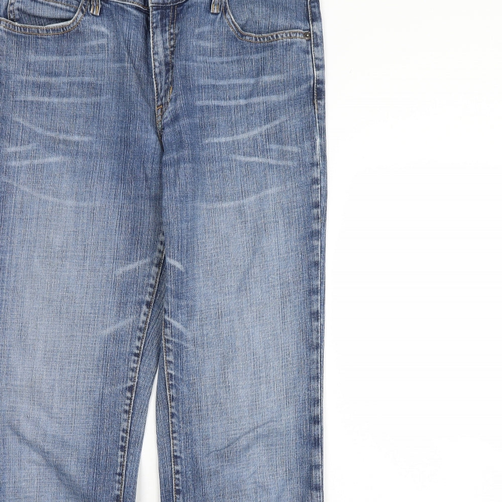 Gap Womens Blue  Denim Flared Jeans Size 10 L30 in
