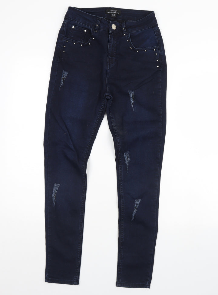 Select Womens Blue  Denim Skinny Jeans Size 6 L29 in