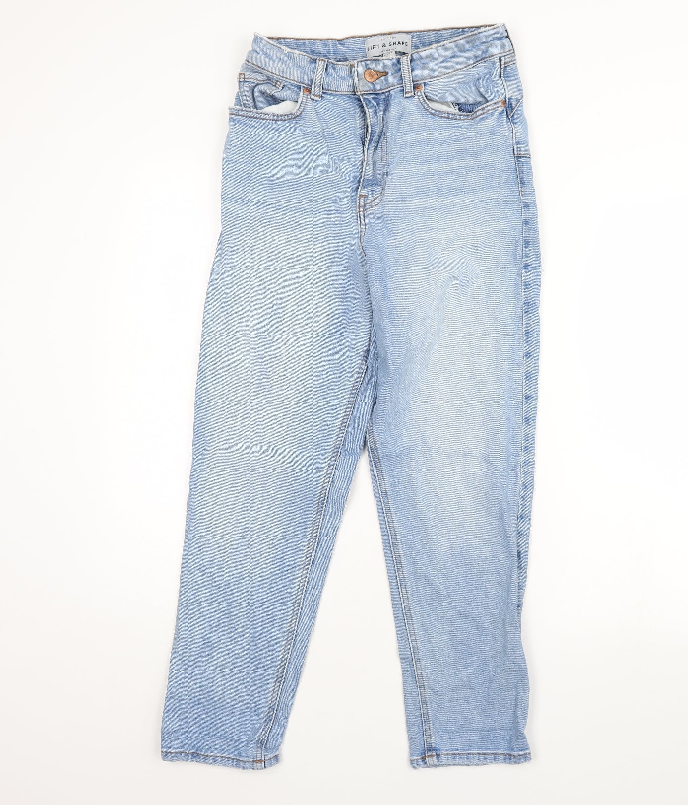 New Look Womens Blue  Denim Straight Jeans Size 10 L29 in