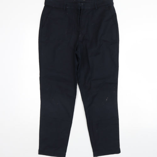 Mini Velvet Womens Blue   Trousers  Size 14 L28 in