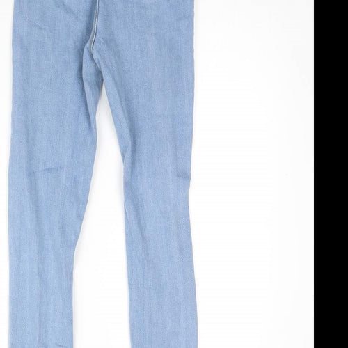 pretty little Thing Womens Blue  Denim Skinny Jeans Size 6 L28 in