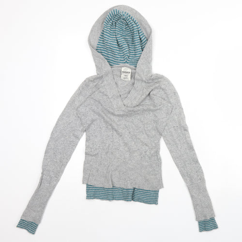 Garage Womens Grey   Pullover Hoodie Size M