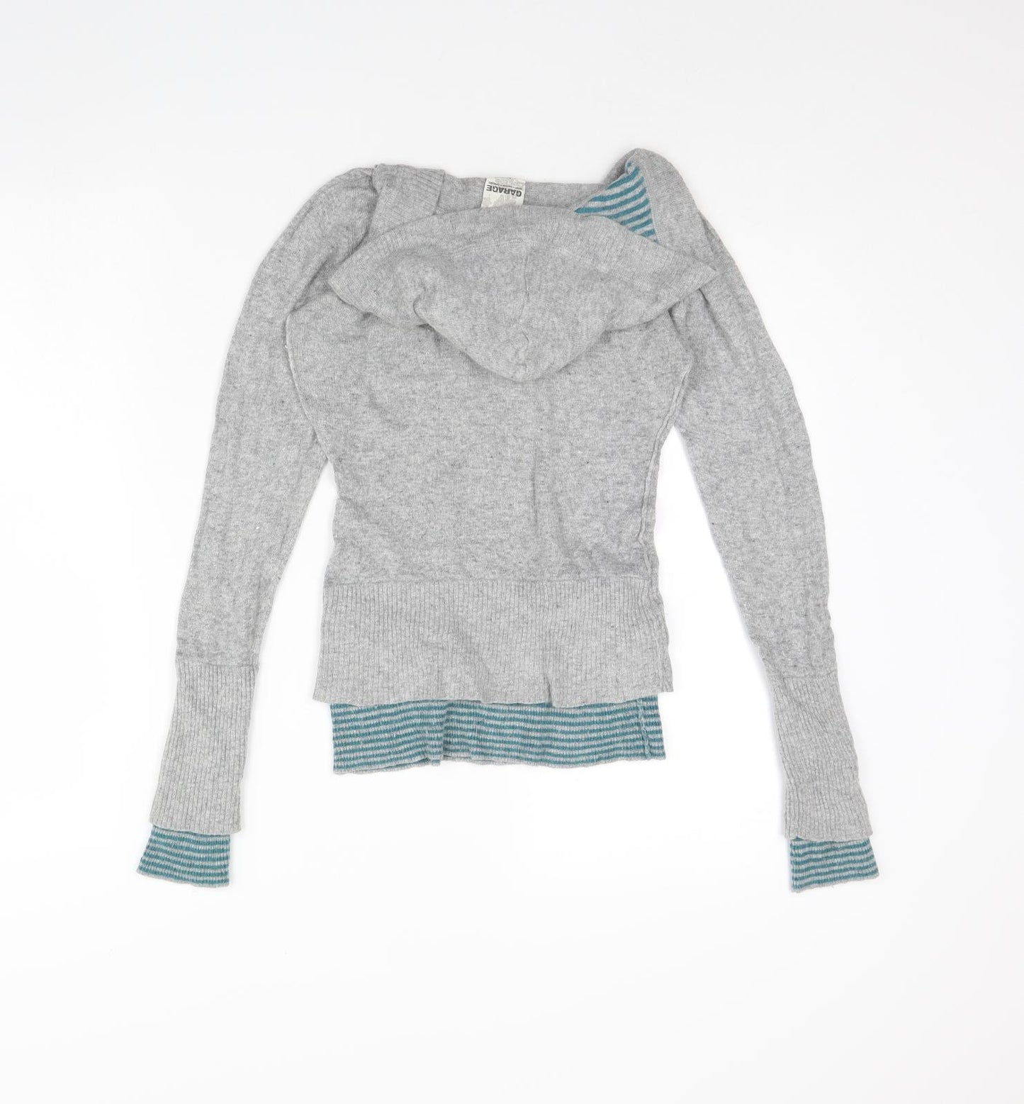 Garage Womens Grey   Pullover Hoodie Size M