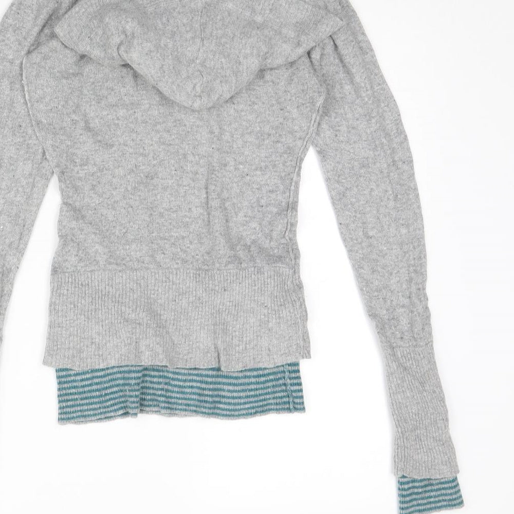 Garage Womens Grey   Pullover Hoodie Size M