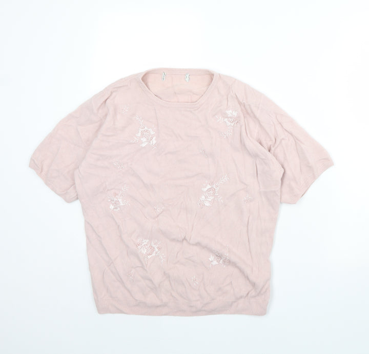 Preworn Womens Pink   Pullover Jumper Size 18