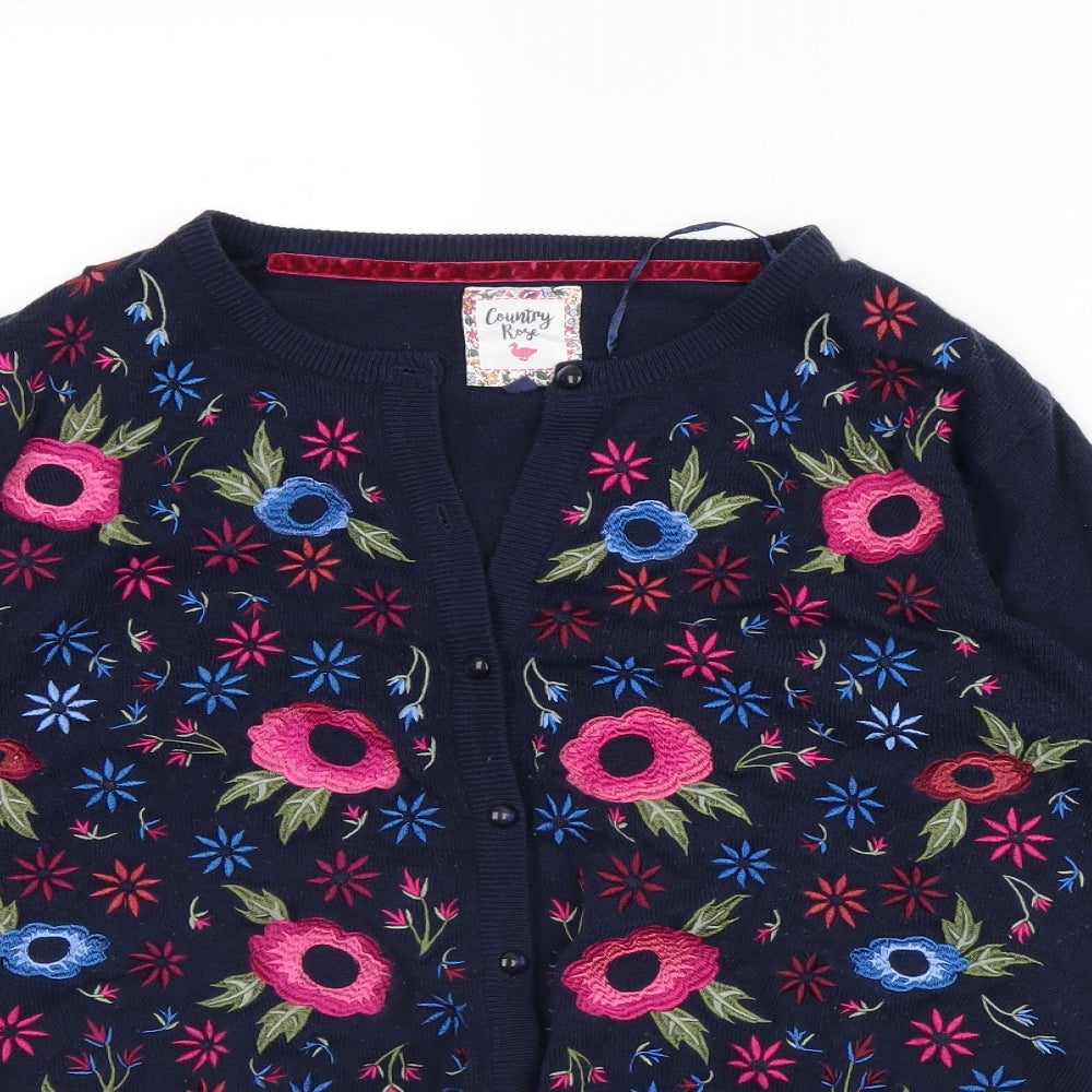Country rose Womens Blue   Cardigan Jumper Size L