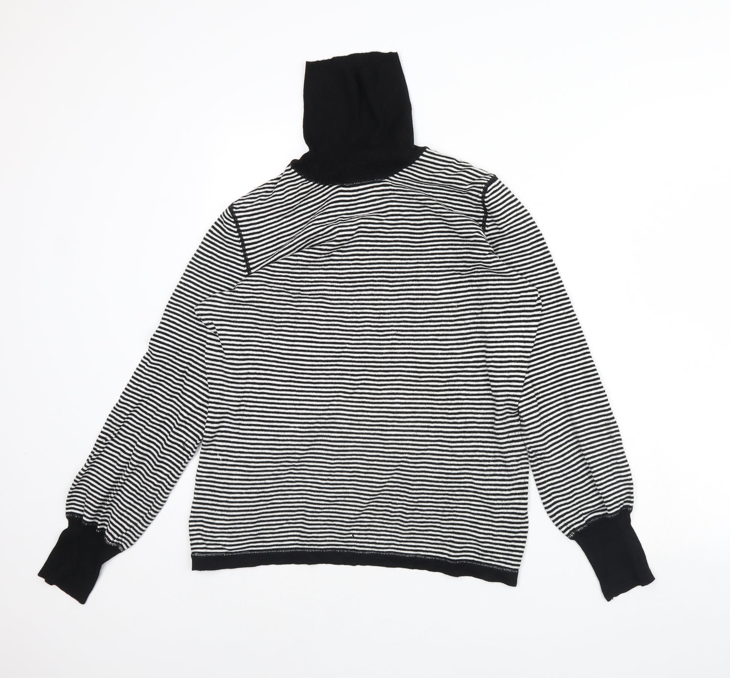 Limited collection Womens White Striped  Pullover Jumper Size 16