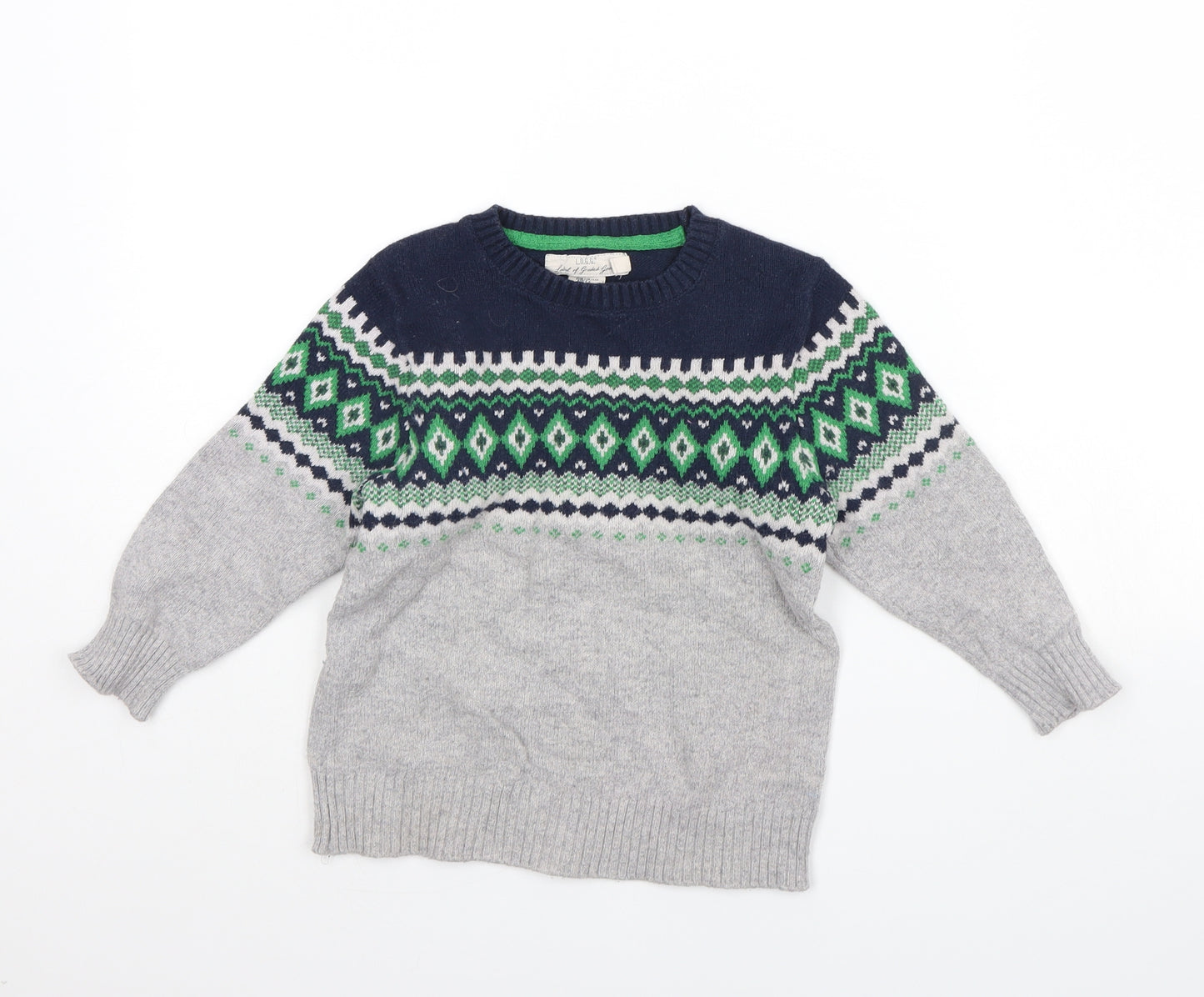 H&M Boys Grey   Pullover Jumper Size 4 Years