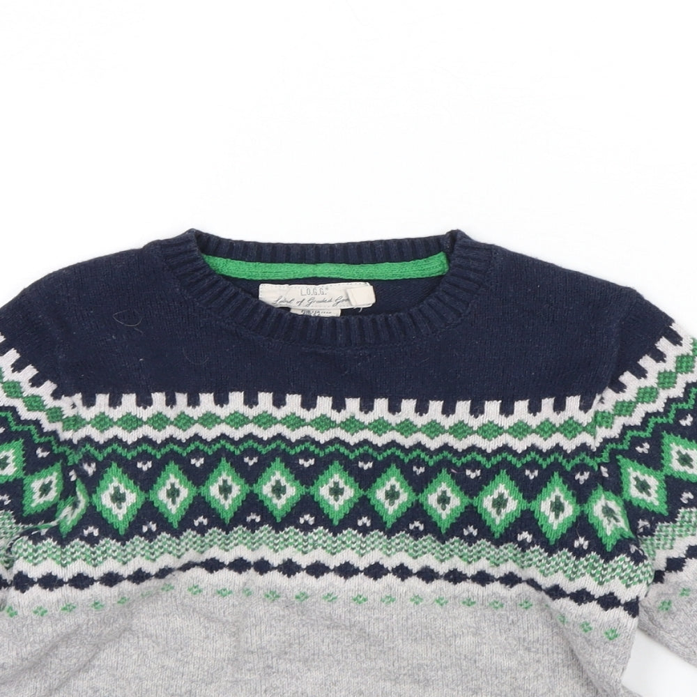 H&M Boys Grey   Pullover Jumper Size 4 Years