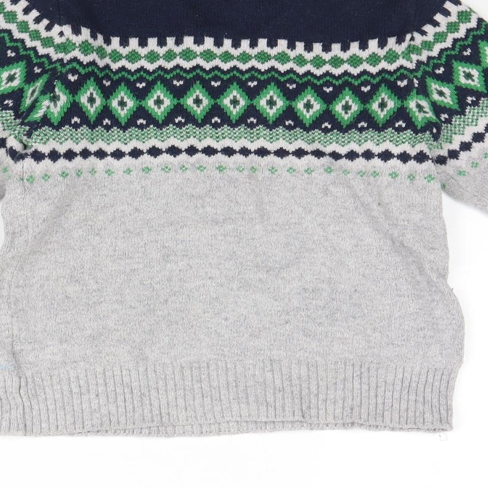 H&M Boys Grey   Pullover Jumper Size 4 Years