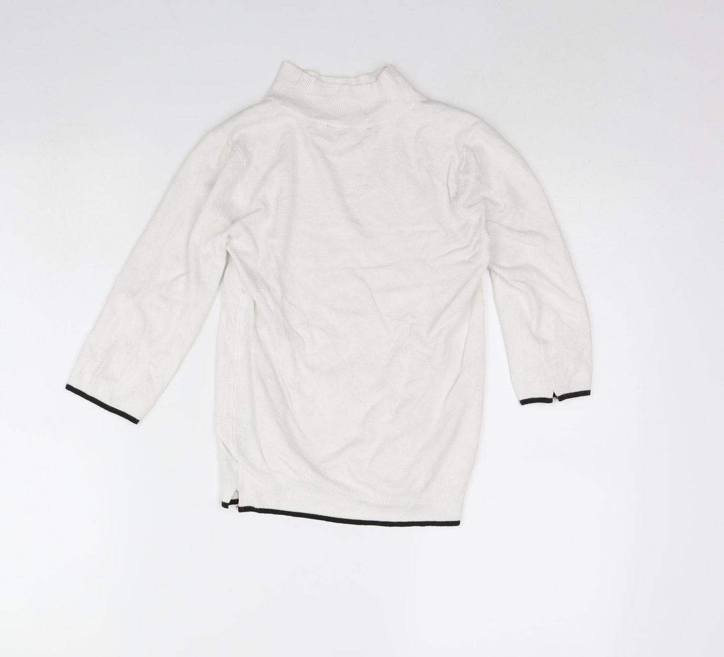 Zara Womens White   Pullover Jumper Size S