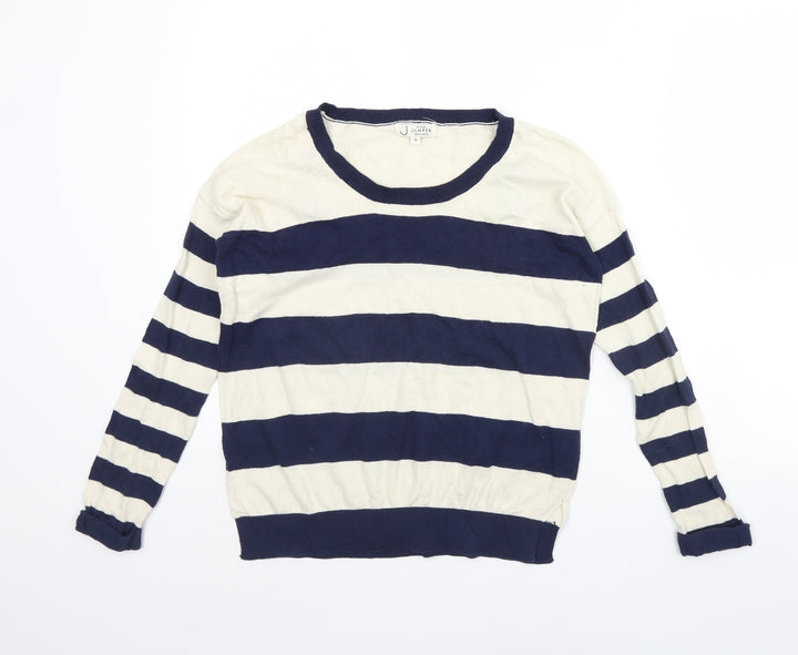 New Look Womens Beige Striped  Pullover Jumper Size 10