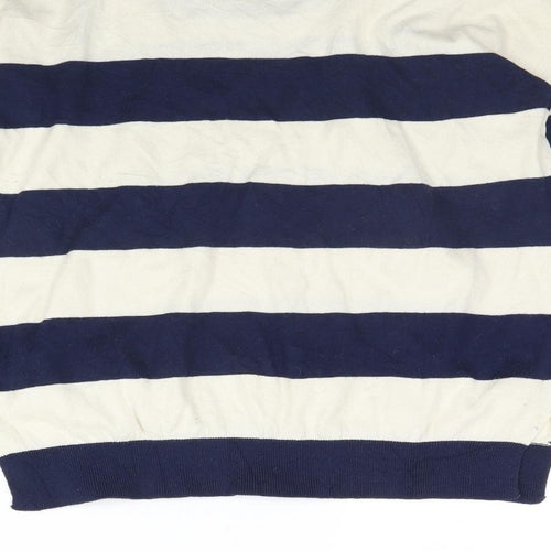 New Look Womens Beige Striped  Pullover Jumper Size 10