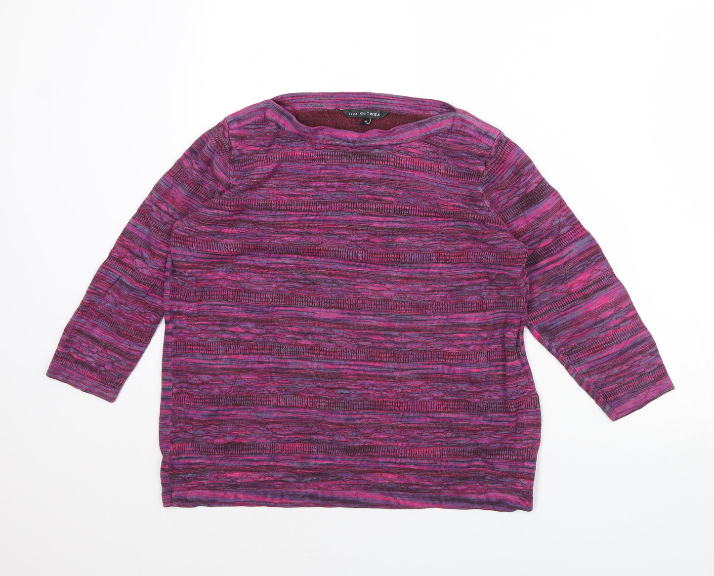 love knitwear Womens Purple   Pullover Jumper Size 16
