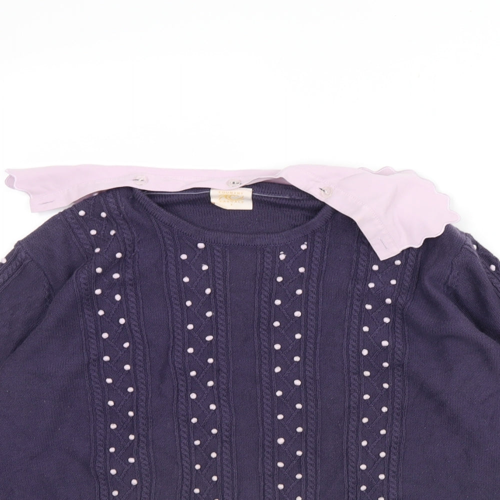 Country Casuals Womens Purple   Pullover Jumper Size L