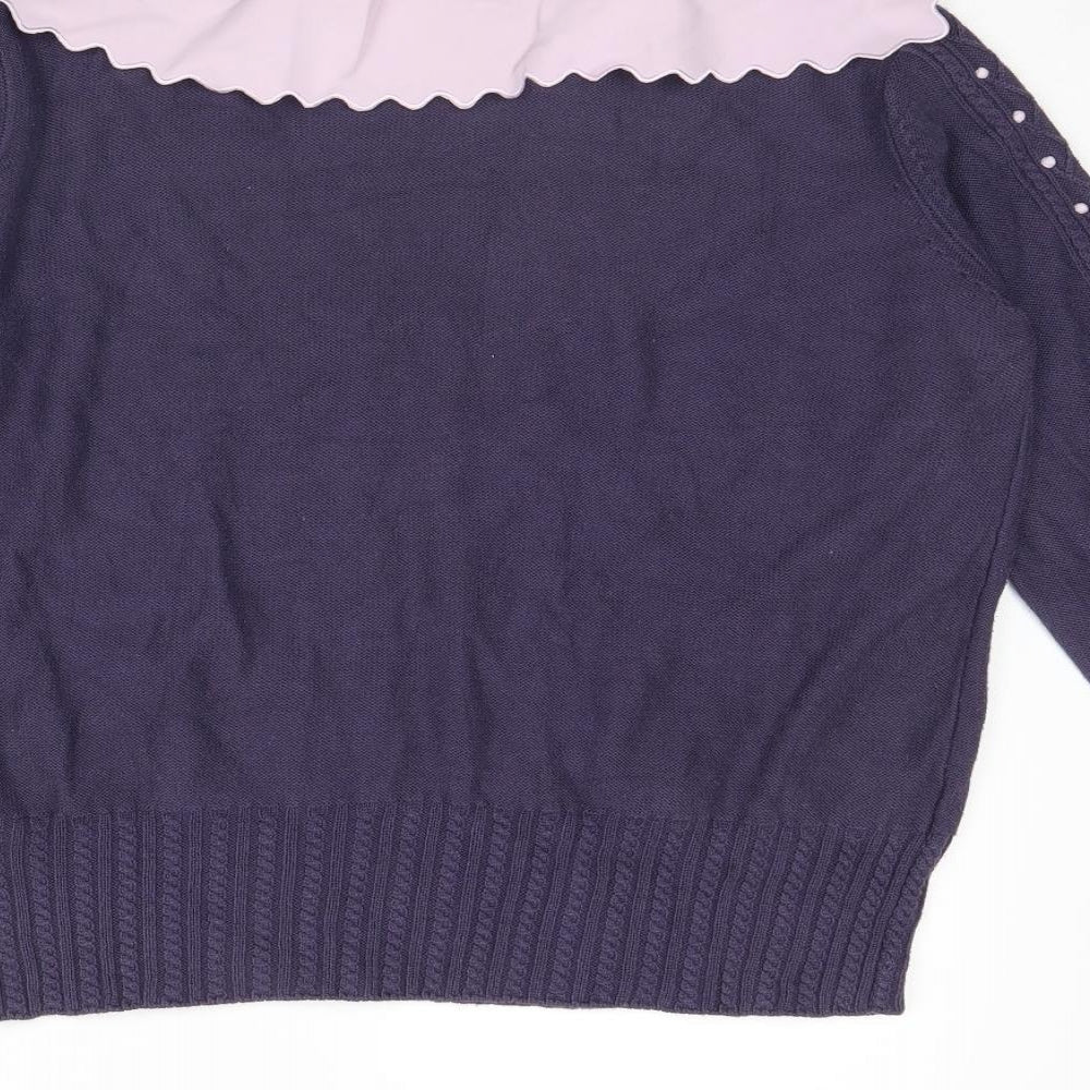 Country Casuals Womens Purple   Pullover Jumper Size L