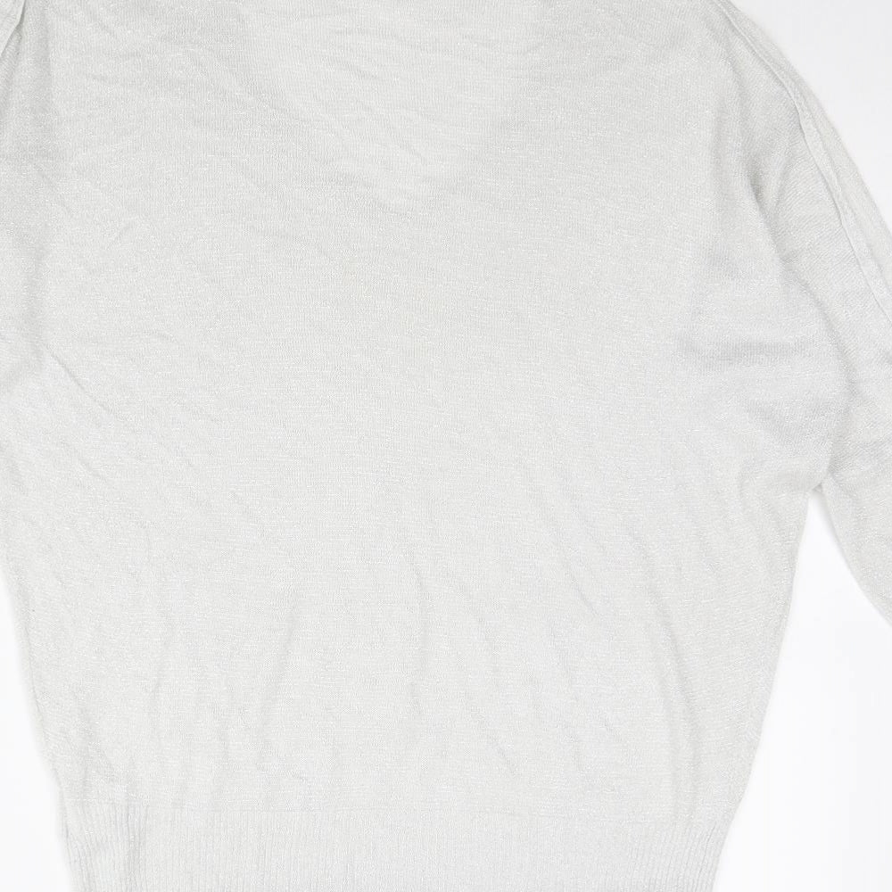 NEXT Womens Silver   Pullover Jumper Size 14