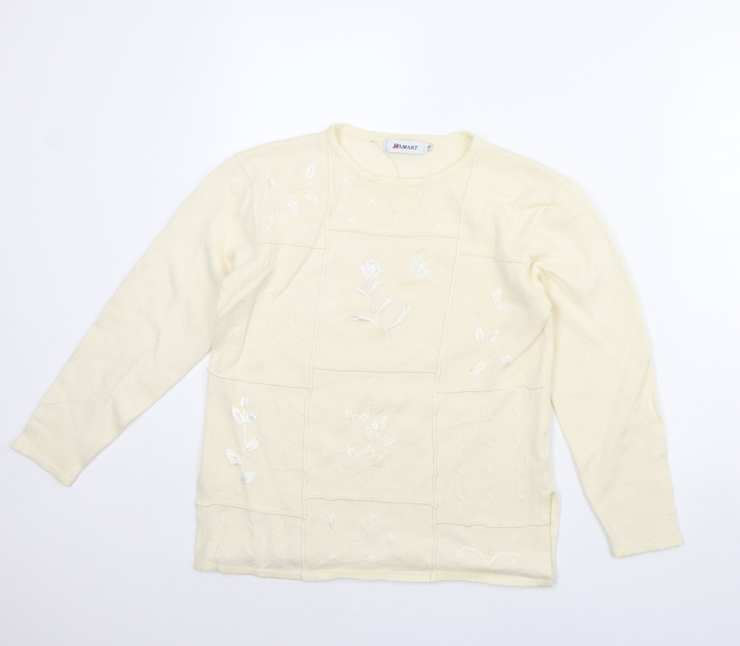 Damart Womens Ivory   Pullover Jumper Size 12