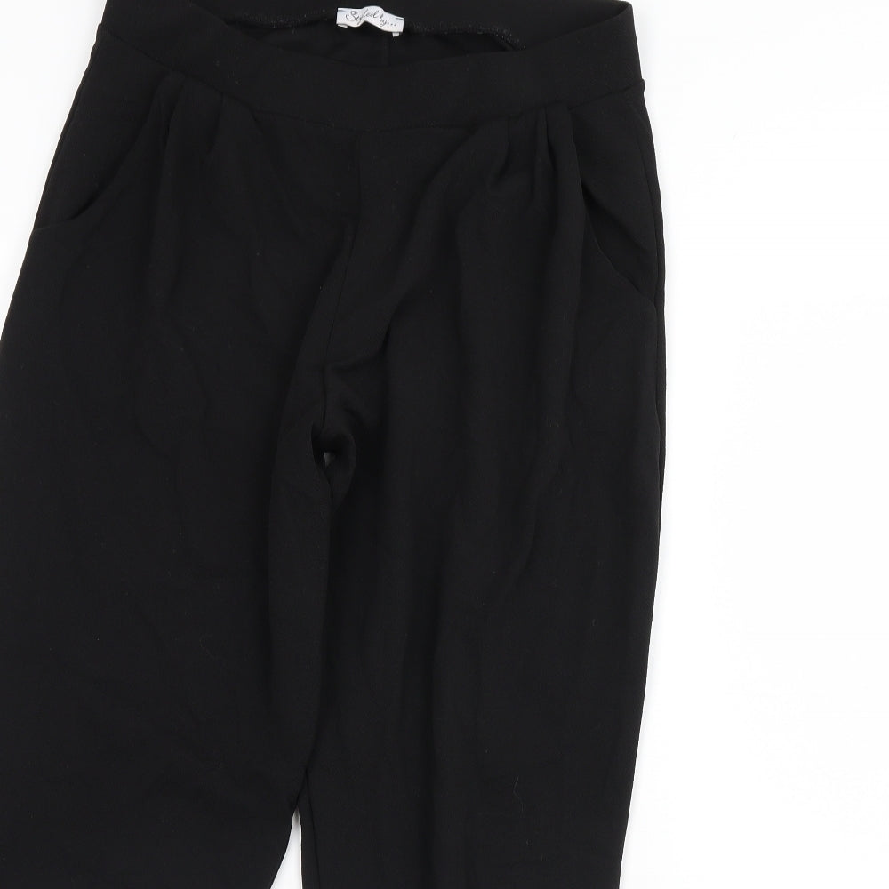 Styled By Womens Black   Trousers  Size M L30 in