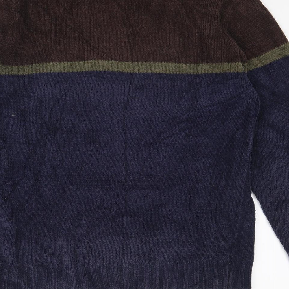M&S Mens Blue   Pullover Jumper Size L