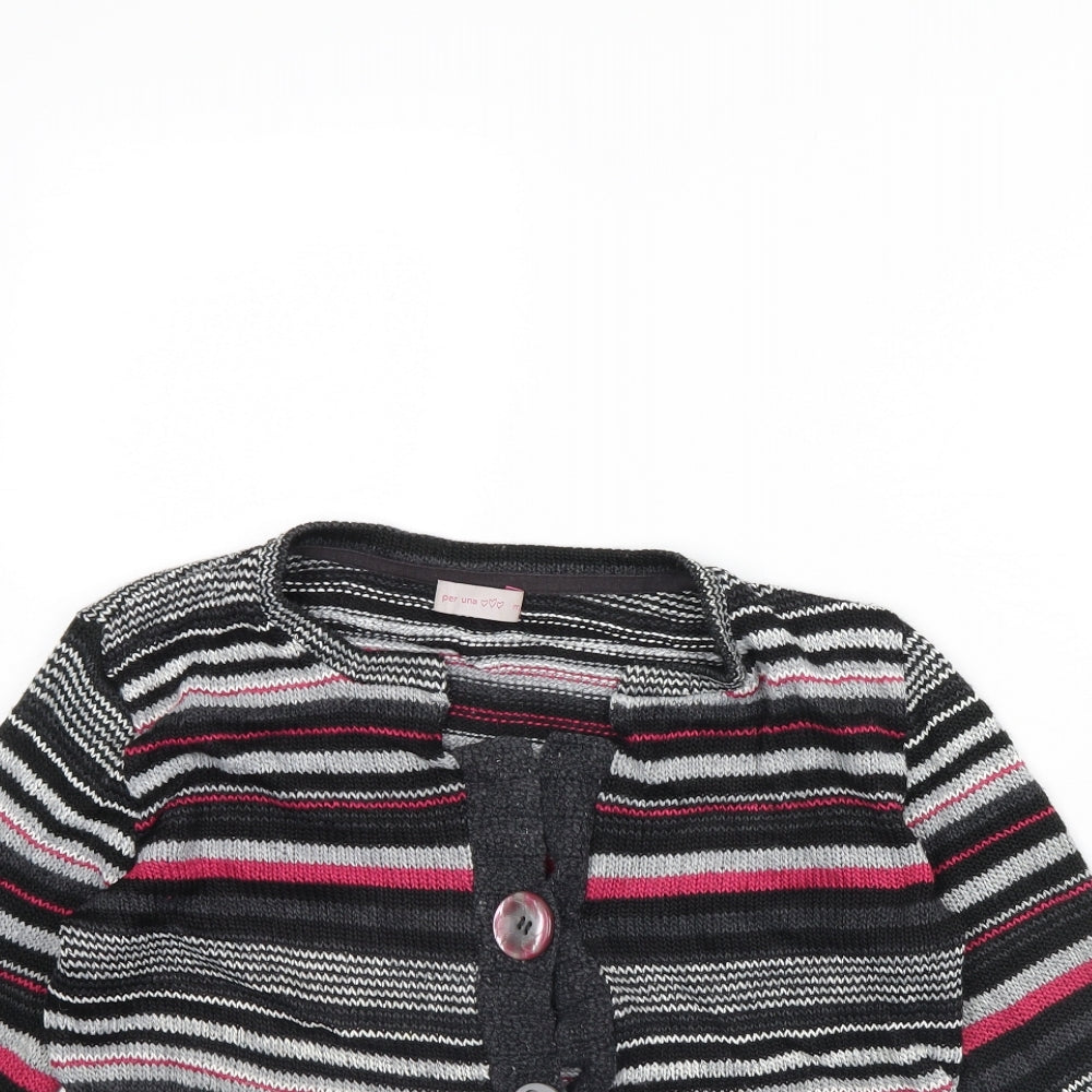 Per Una Womens Black Striped  Jacket  Size M