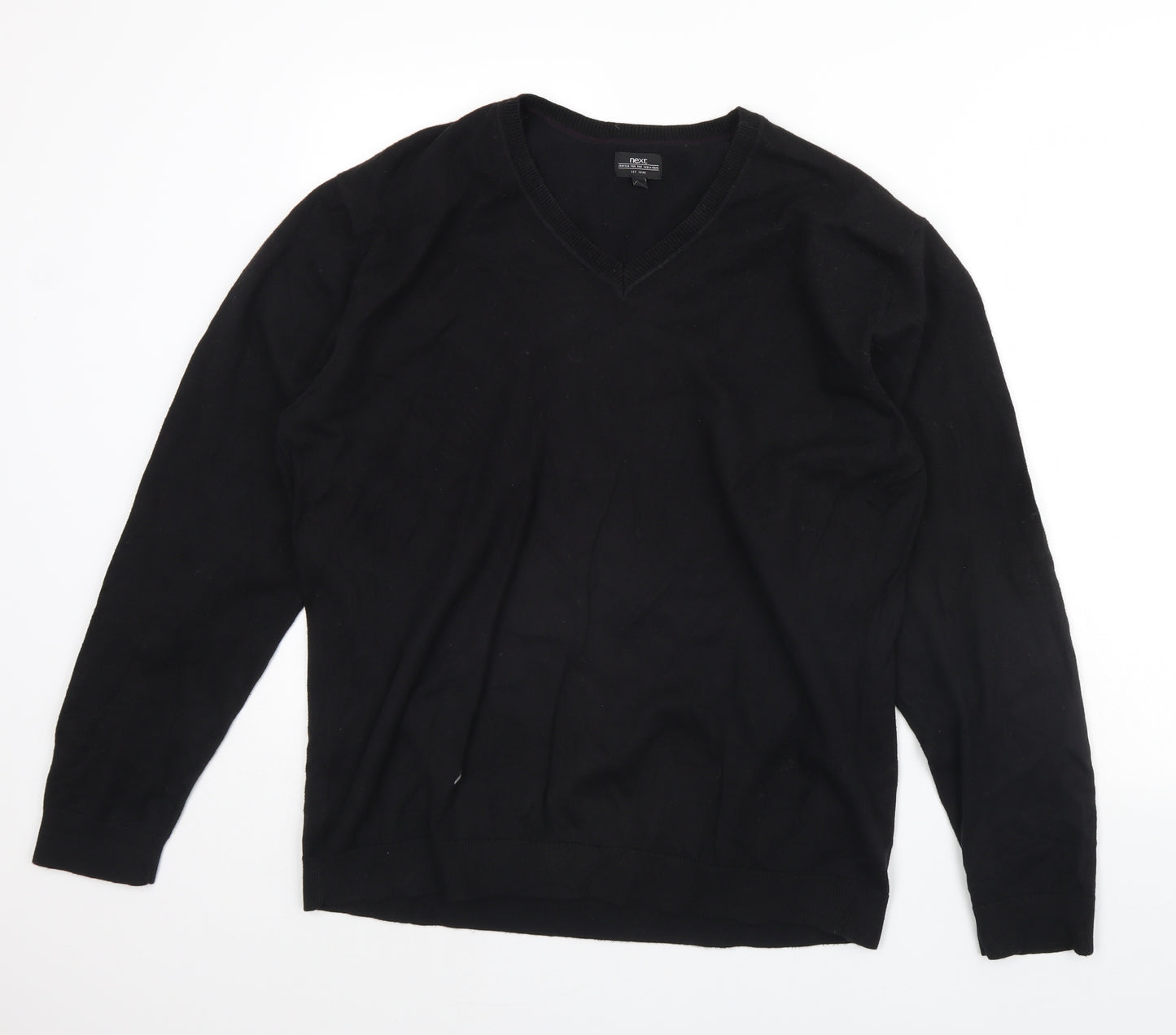 NEXT Mens Black   Pullover Jumper Size XL