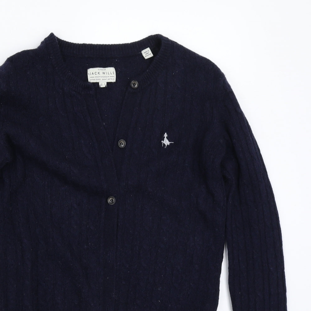 Jack Wills Womens Blue   Cardigan Jumper Size 6