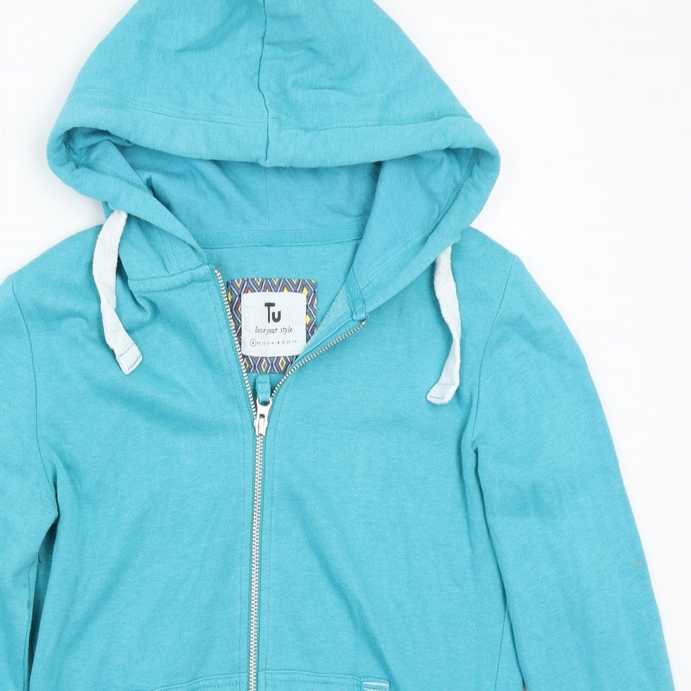 TU Womens Blue   Jacket Coat Size 8
