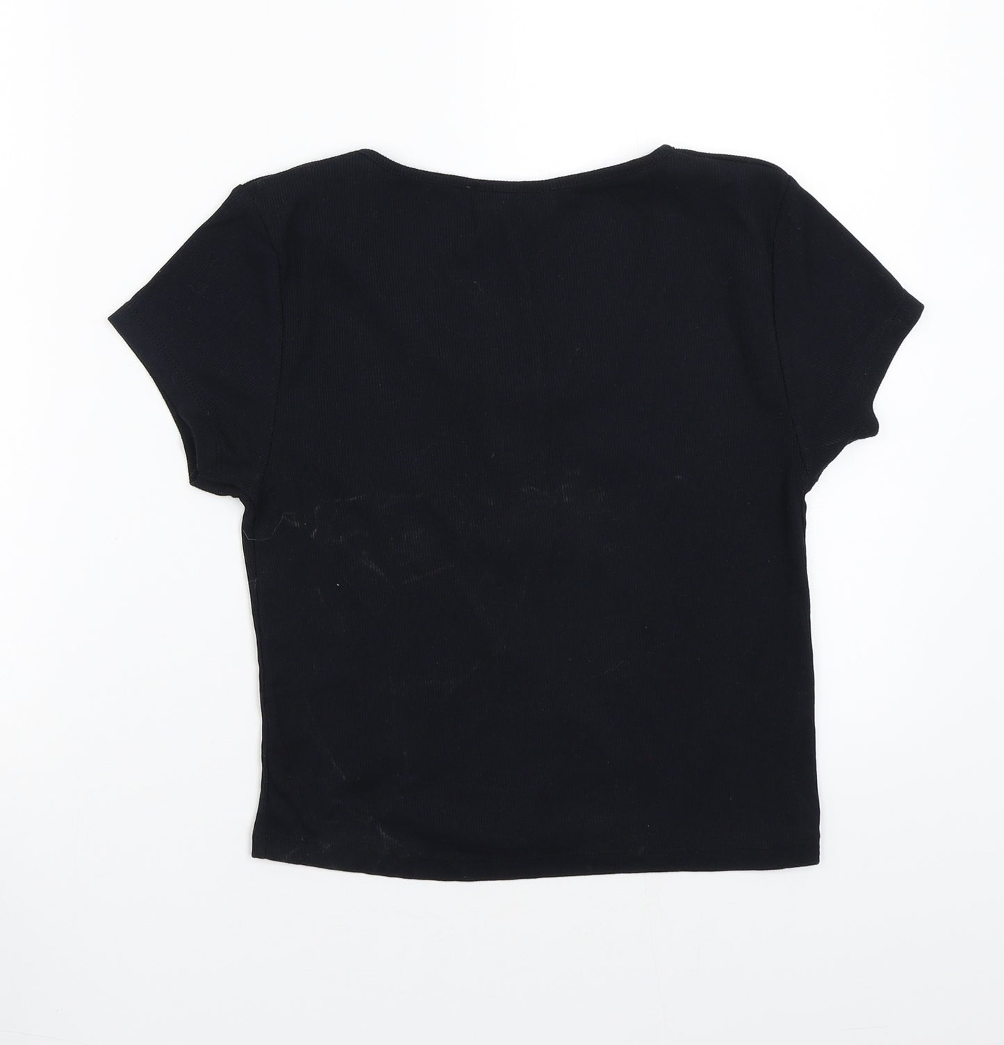 Primark Womens Black   Basic T-Shirt Size S