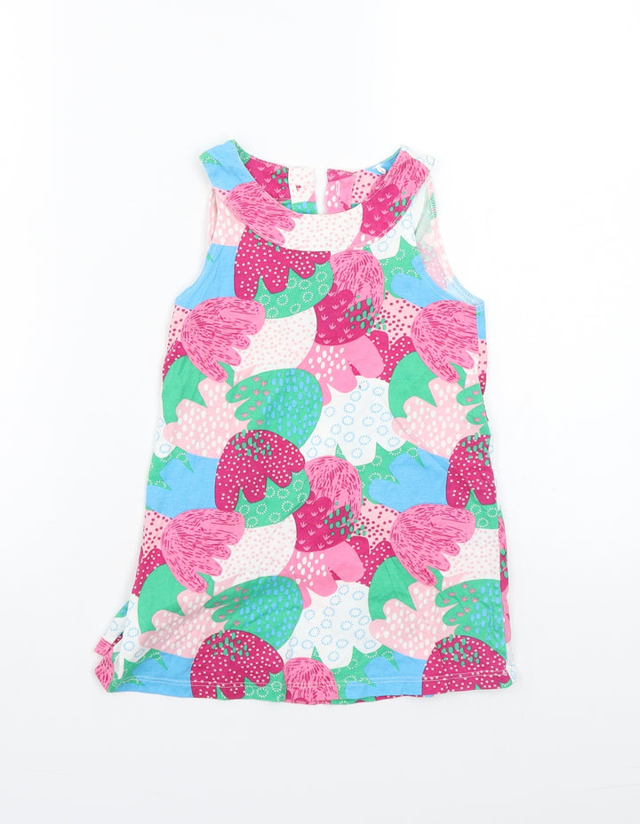 Mini Club Girls Pink Floral  Basic T-Shirt Size 4-5 Years